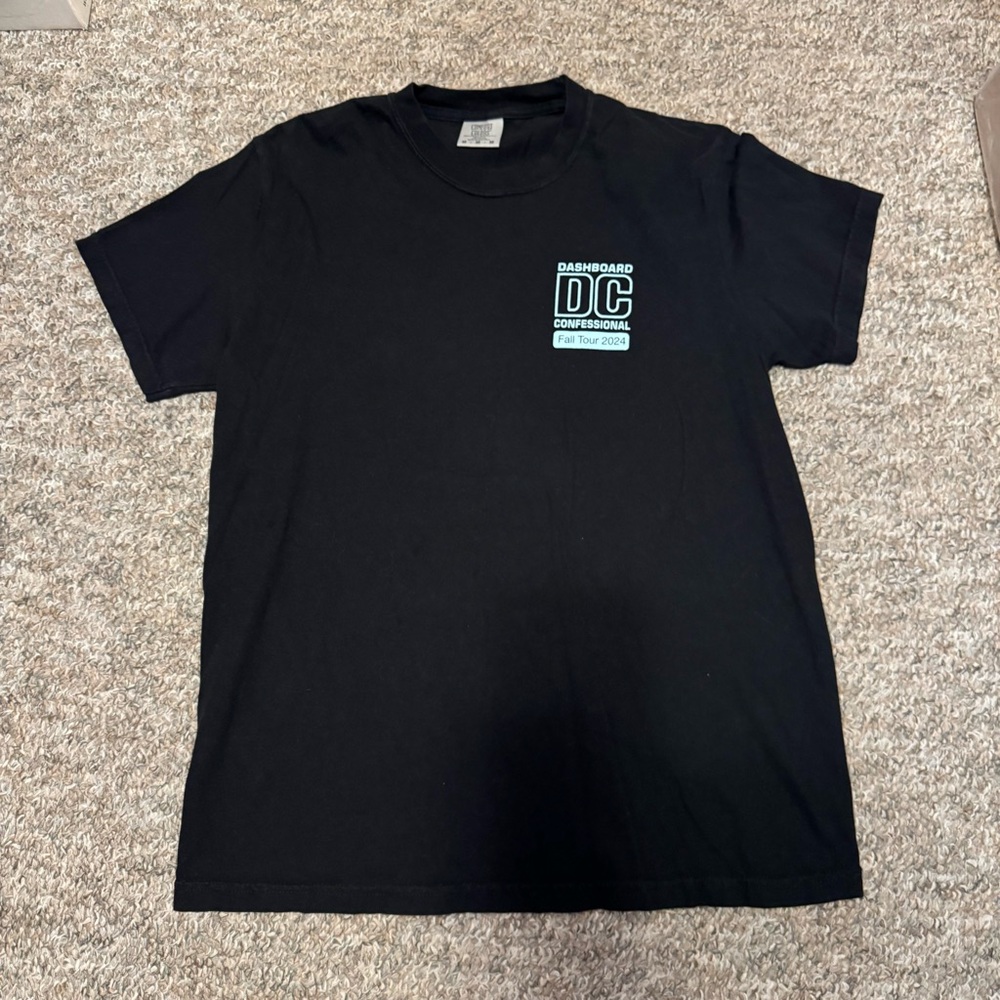 Dashboard Confessional Fall Tour 2024 Black Short-Sleeve Tee - Men's